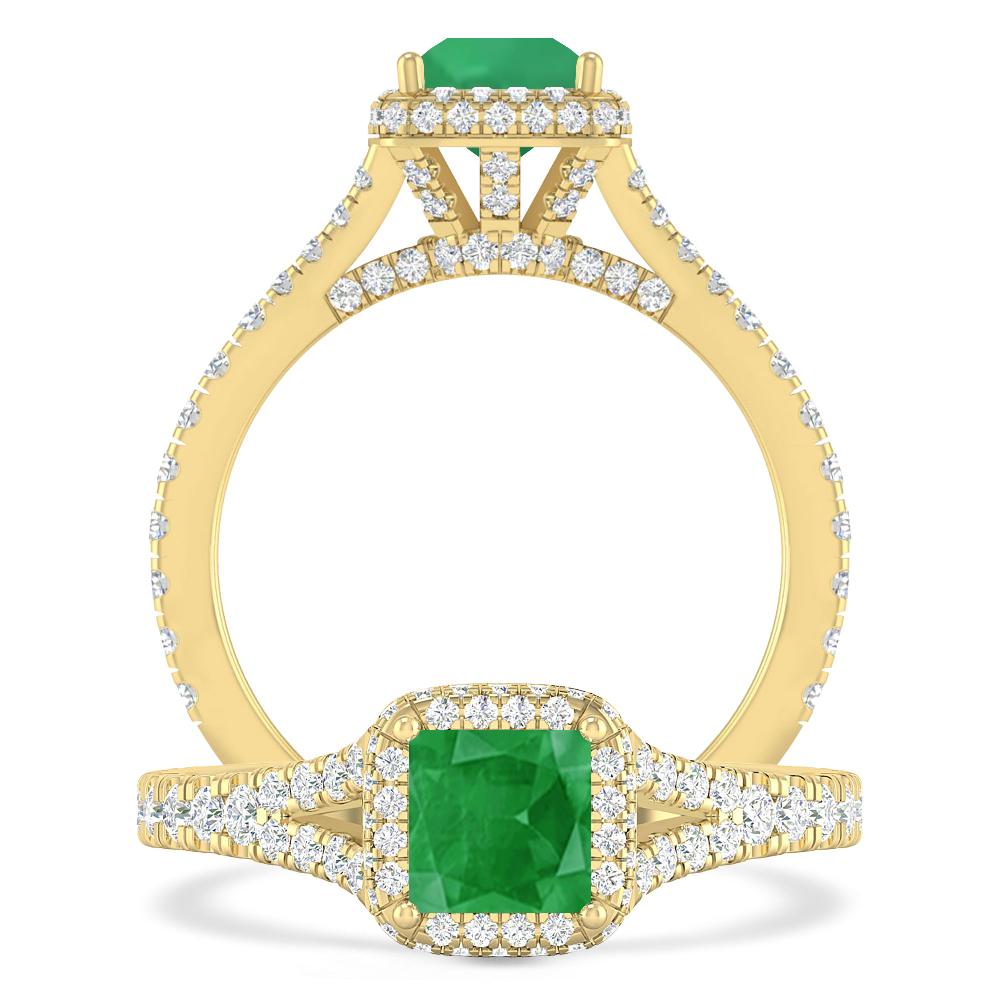 Yellow Gold - Emerald