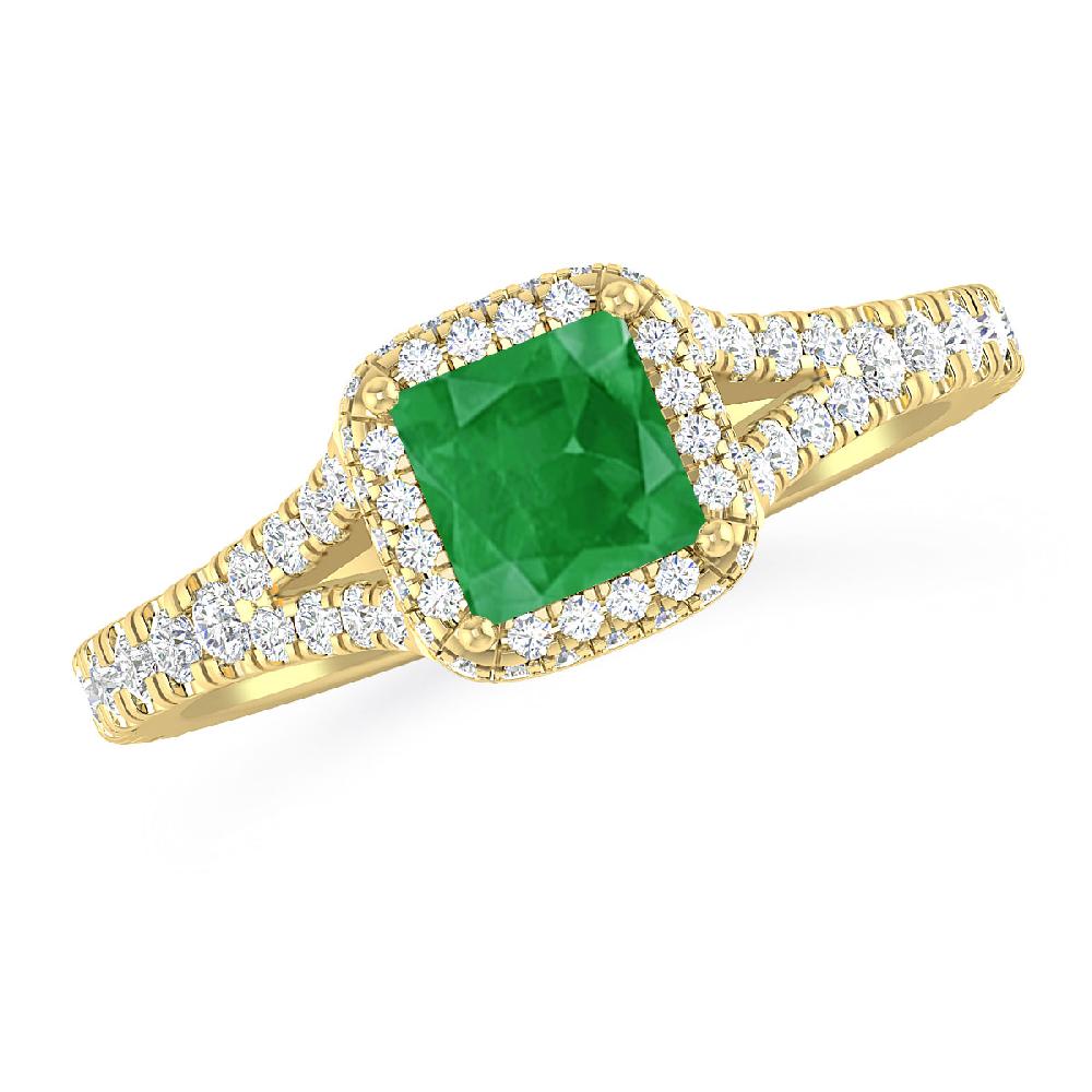 Yellow Gold - Emerald