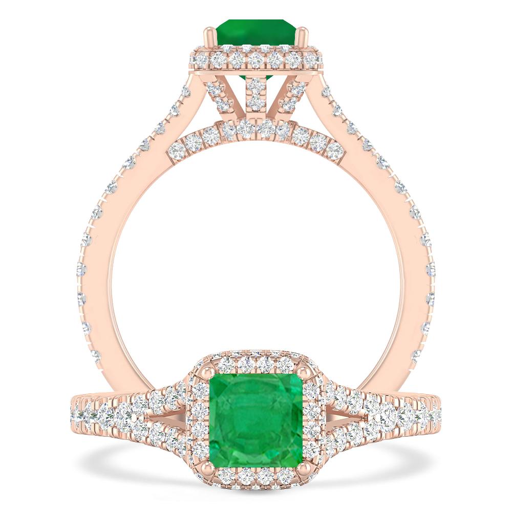 Rose Gold - Emerald