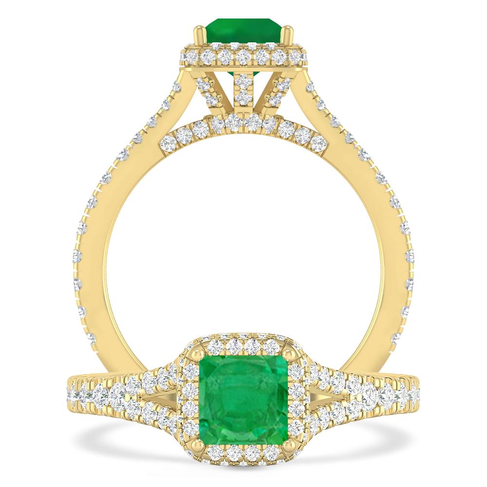 Yellow Gold - Emerald