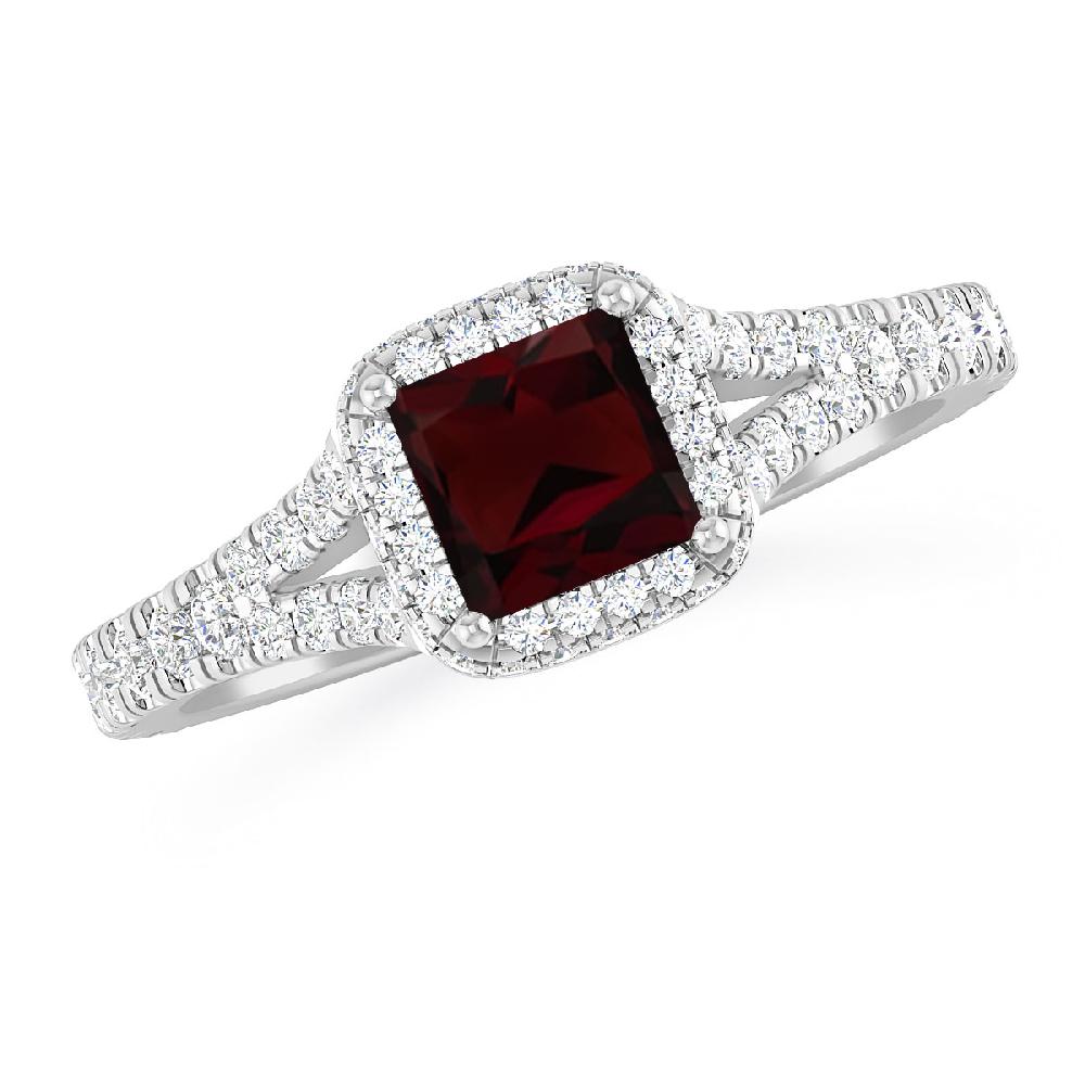 White Gold - Garnet