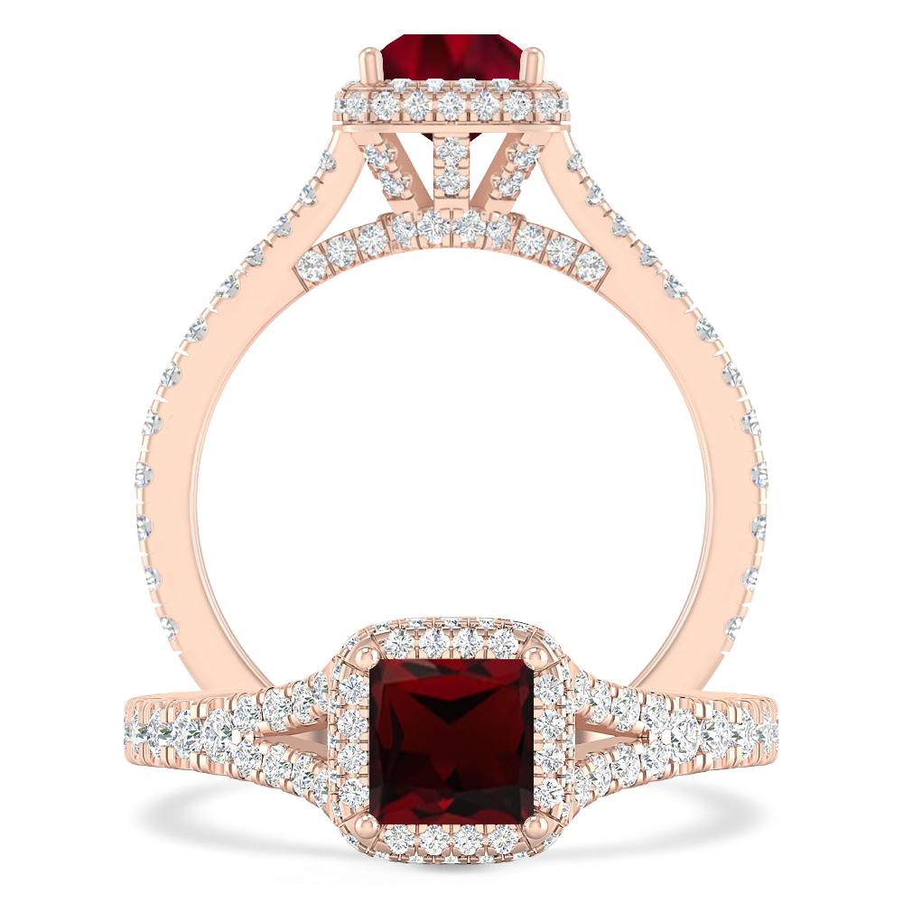 Rose Gold - Garnet