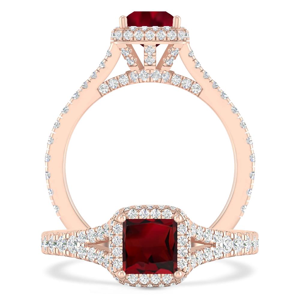 Rose Gold - Garnet