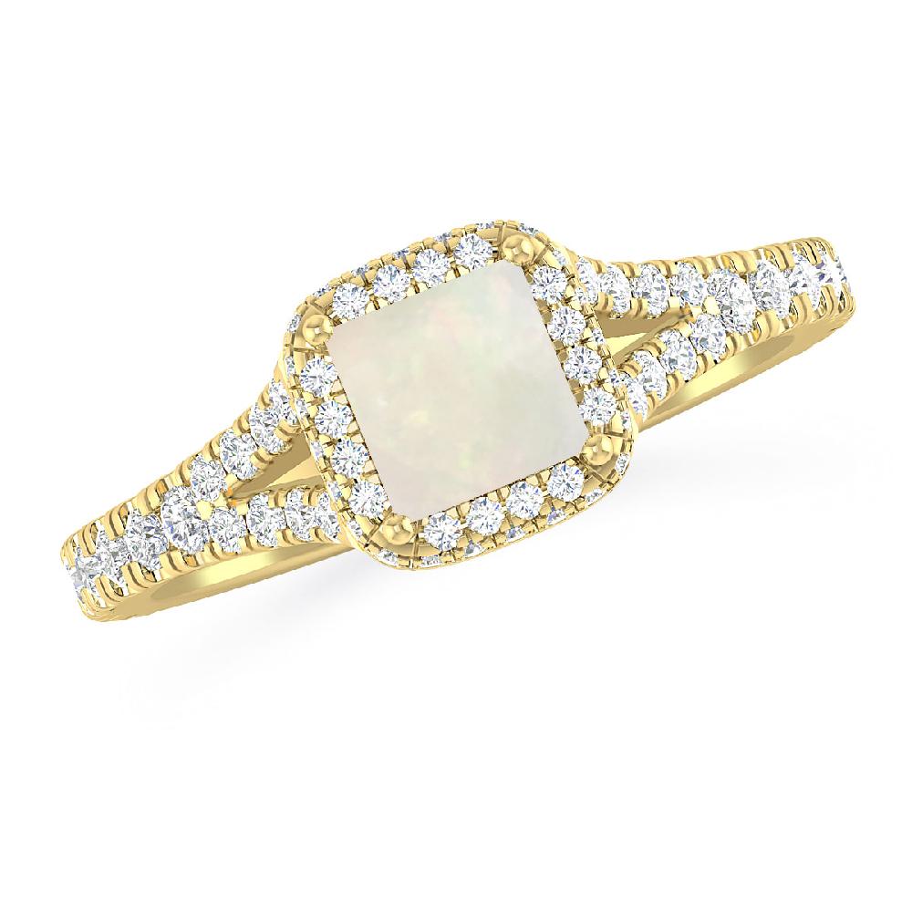 Yellow Gold - Opal