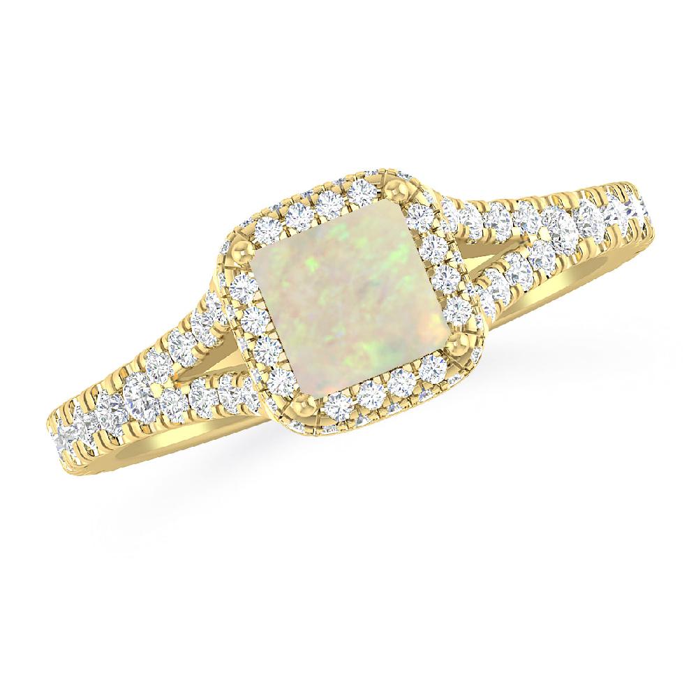 Yellow Gold - Opal