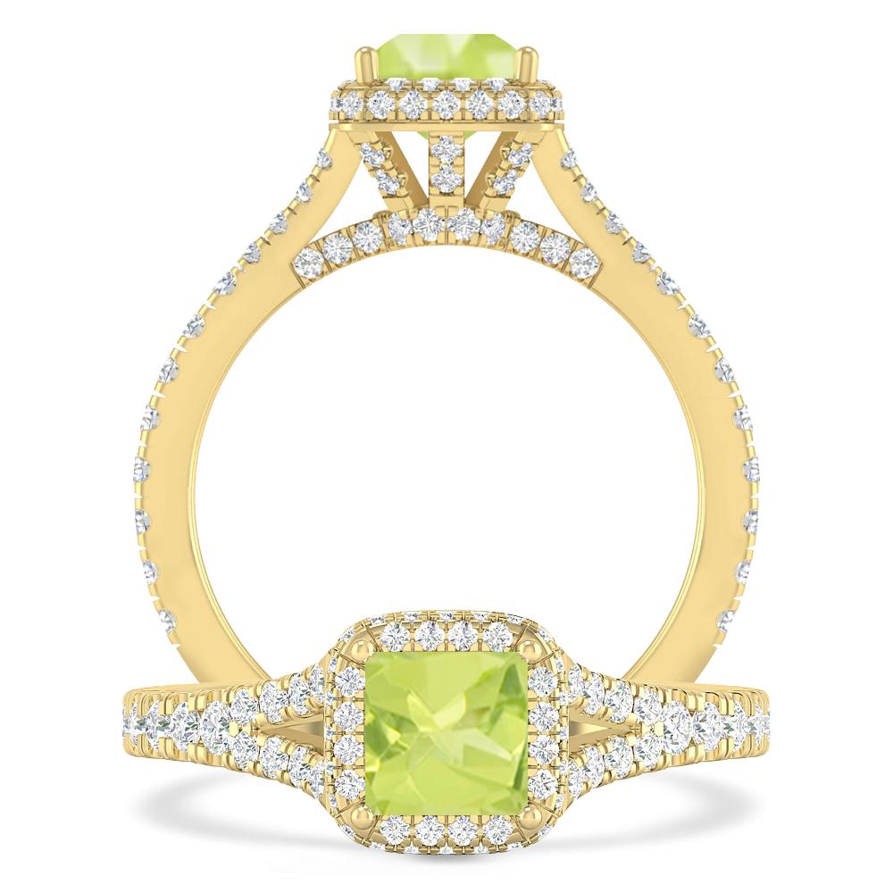 Yellow Gold - Peridot