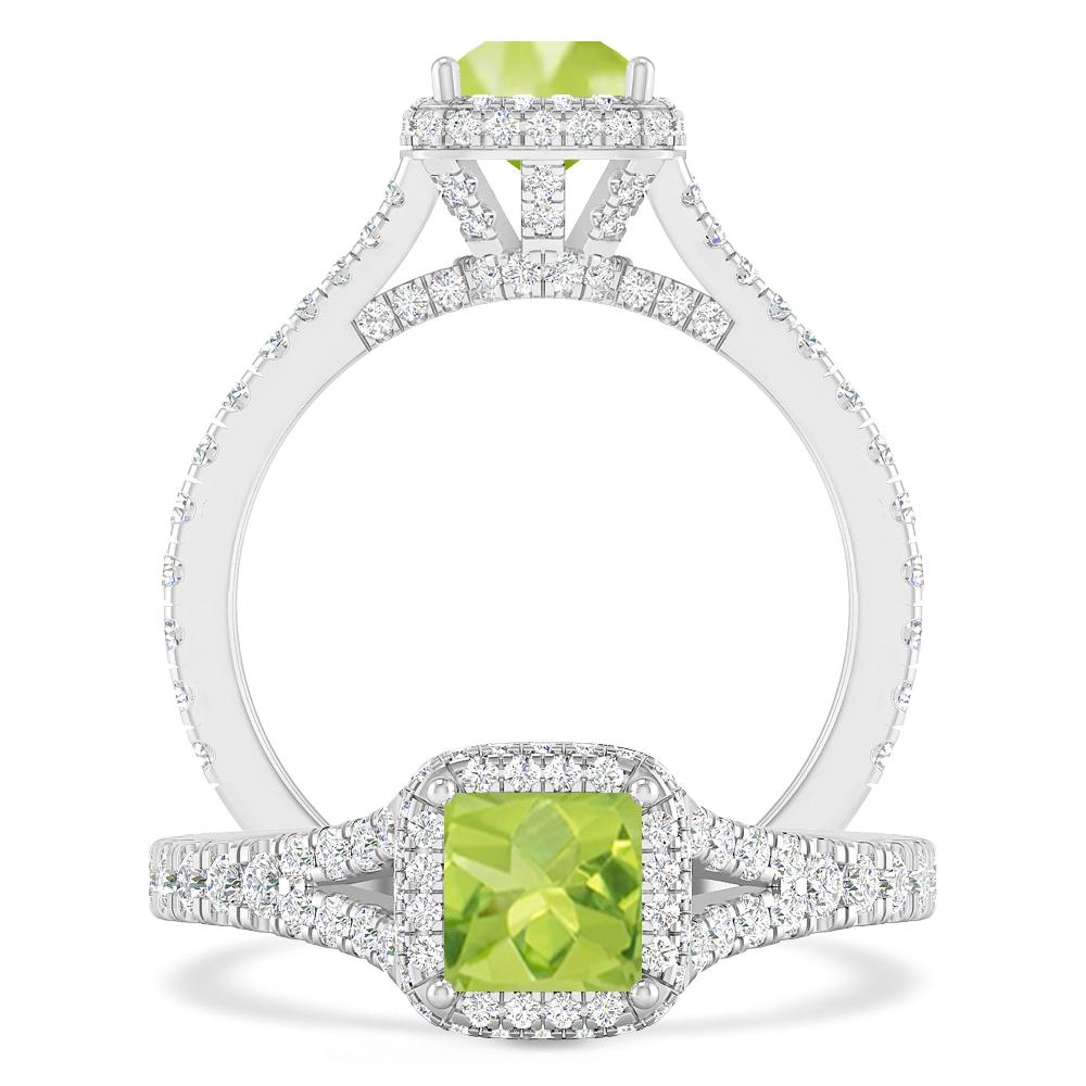 White Gold - Peridot