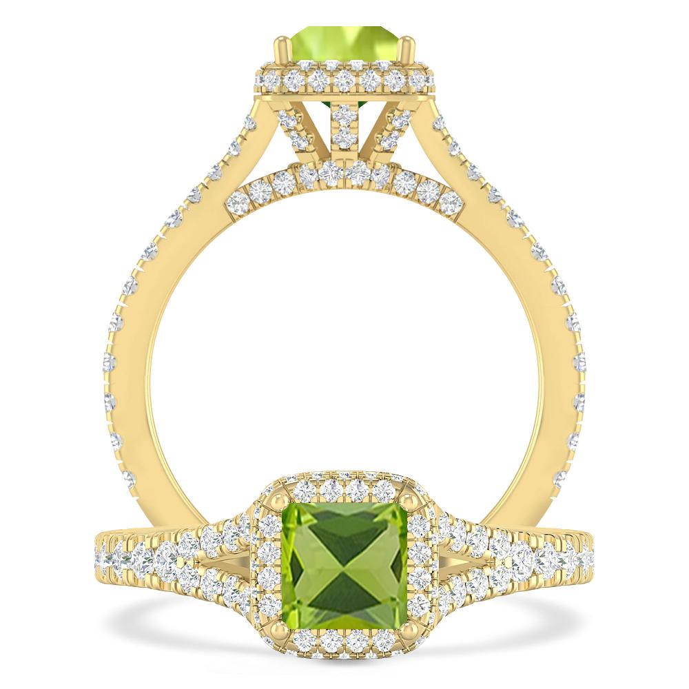 Yellow Gold - Peridot