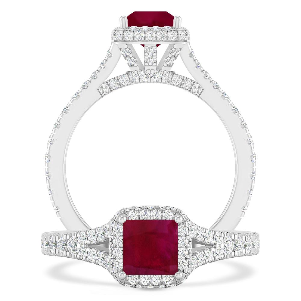 White Gold - Ruby