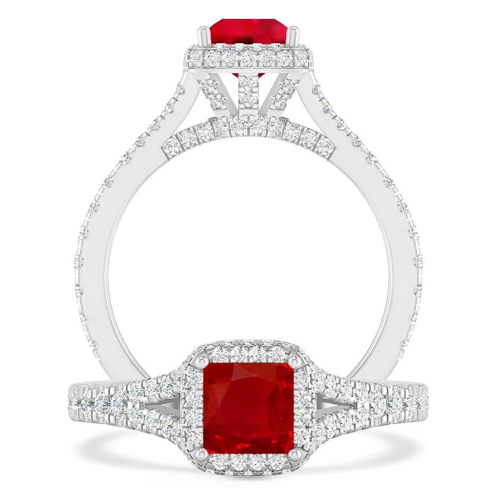 White Gold - Ruby