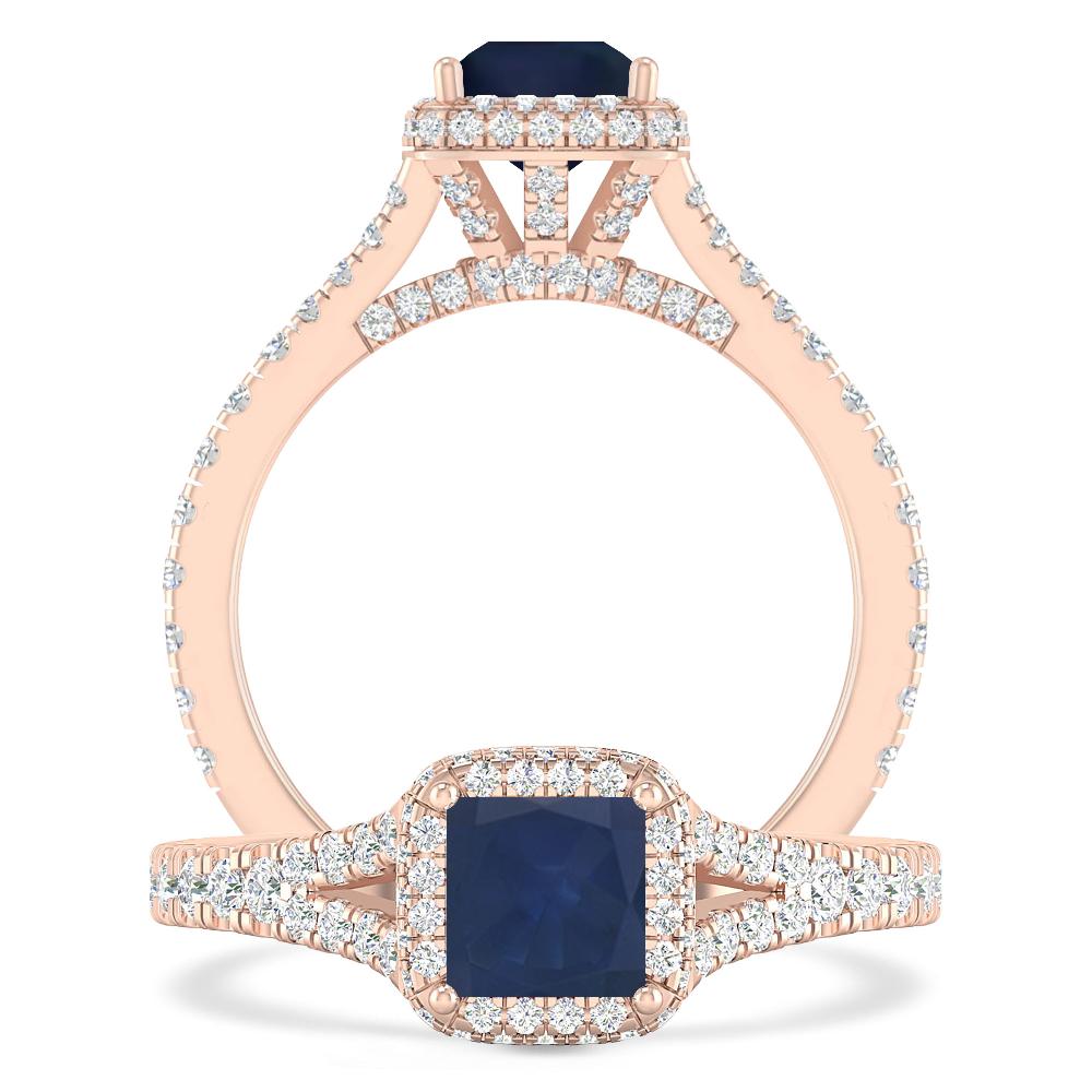 Rose Gold - Sapphire