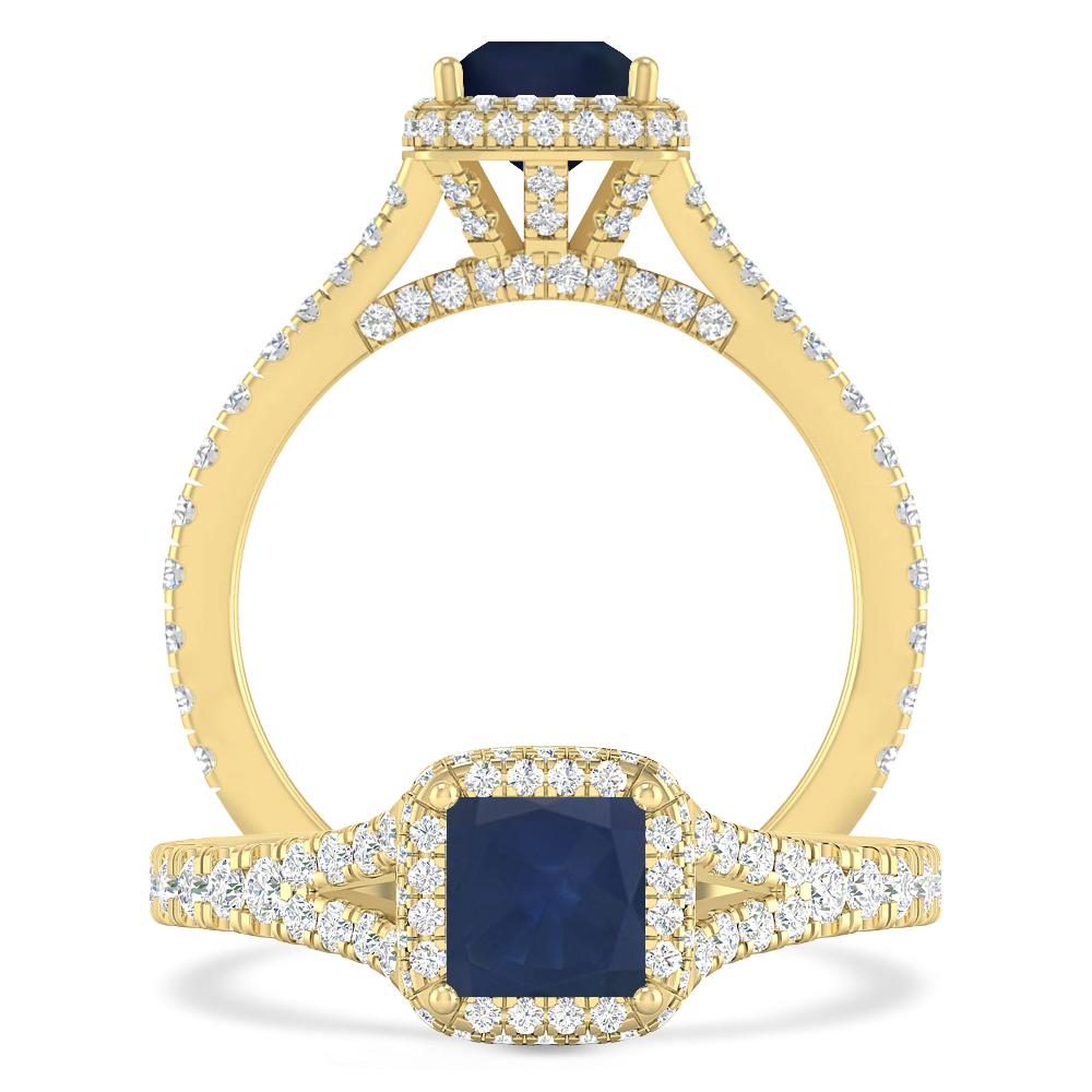 Yellow Gold - Sapphire