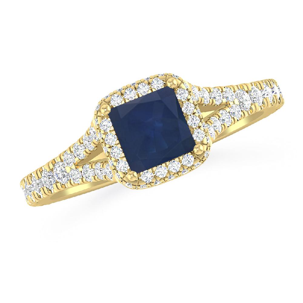 Yellow Gold - Sapphire