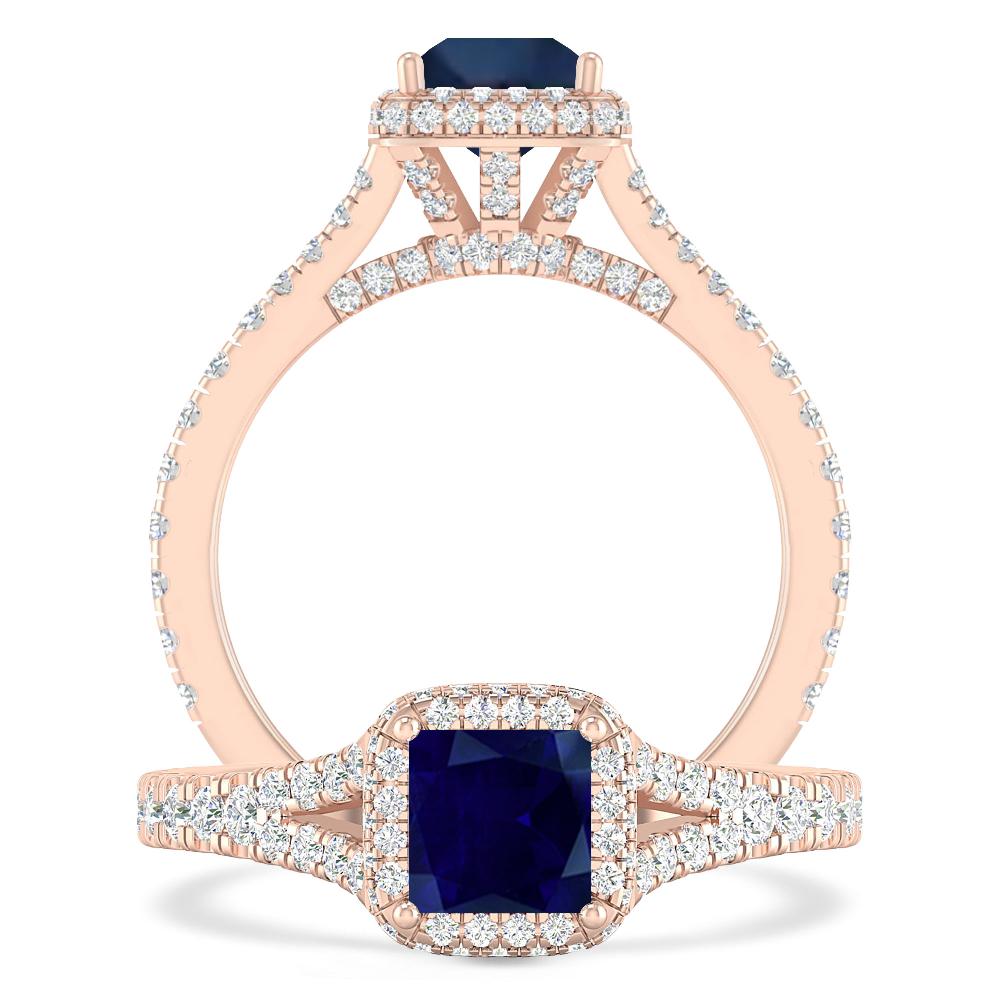 Rose Gold - Sapphire