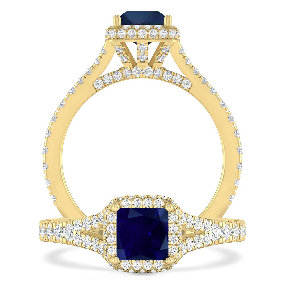 Yellow Gold - Sapphire