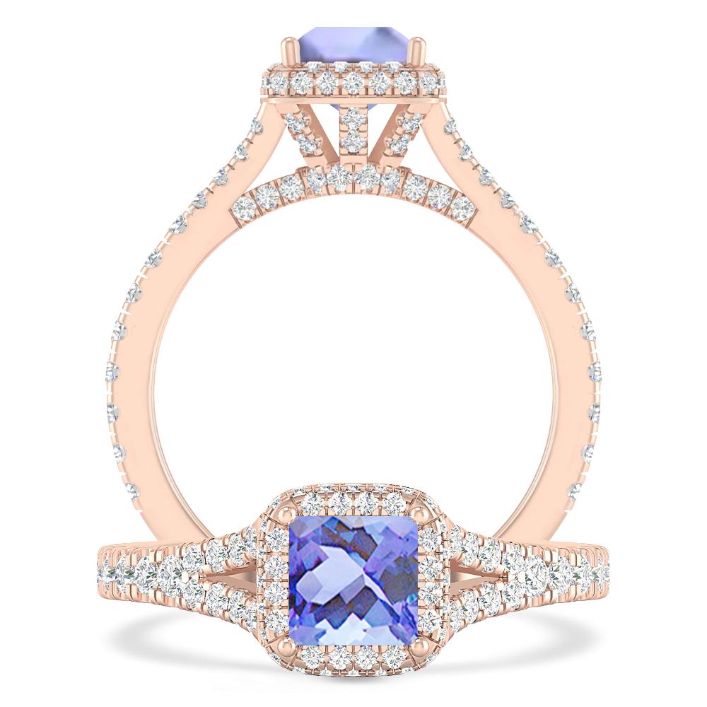 Rose Gold - Tanzanite