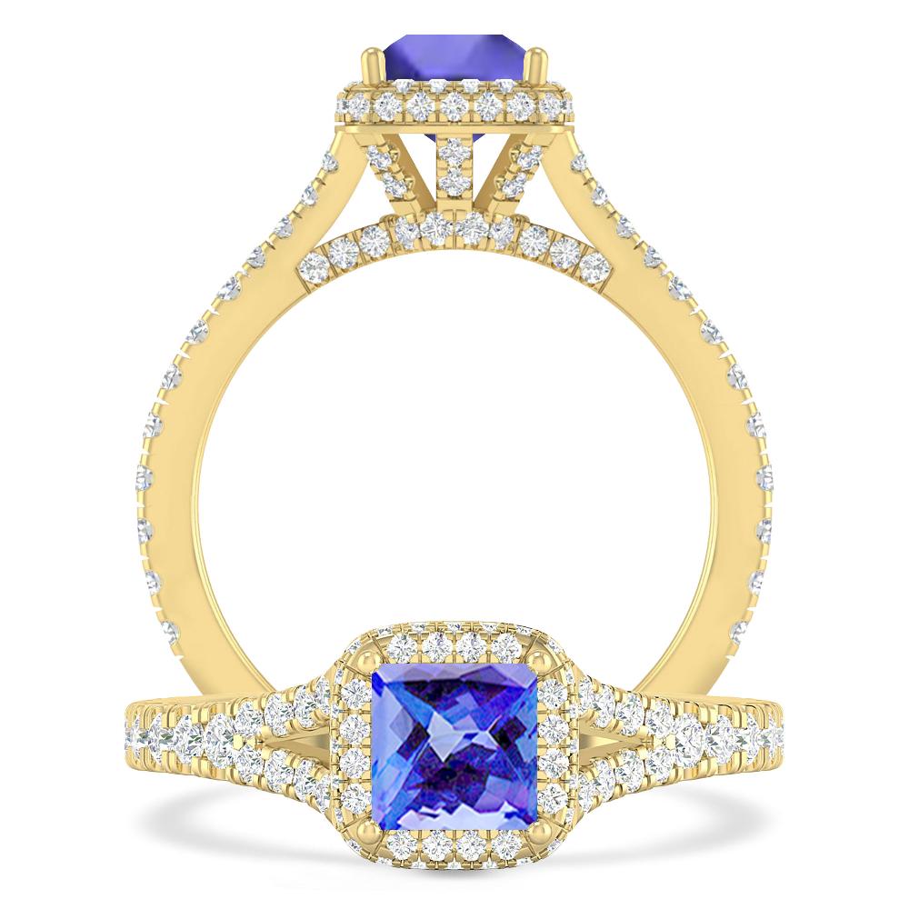 Yellow Gold - Tanzanite