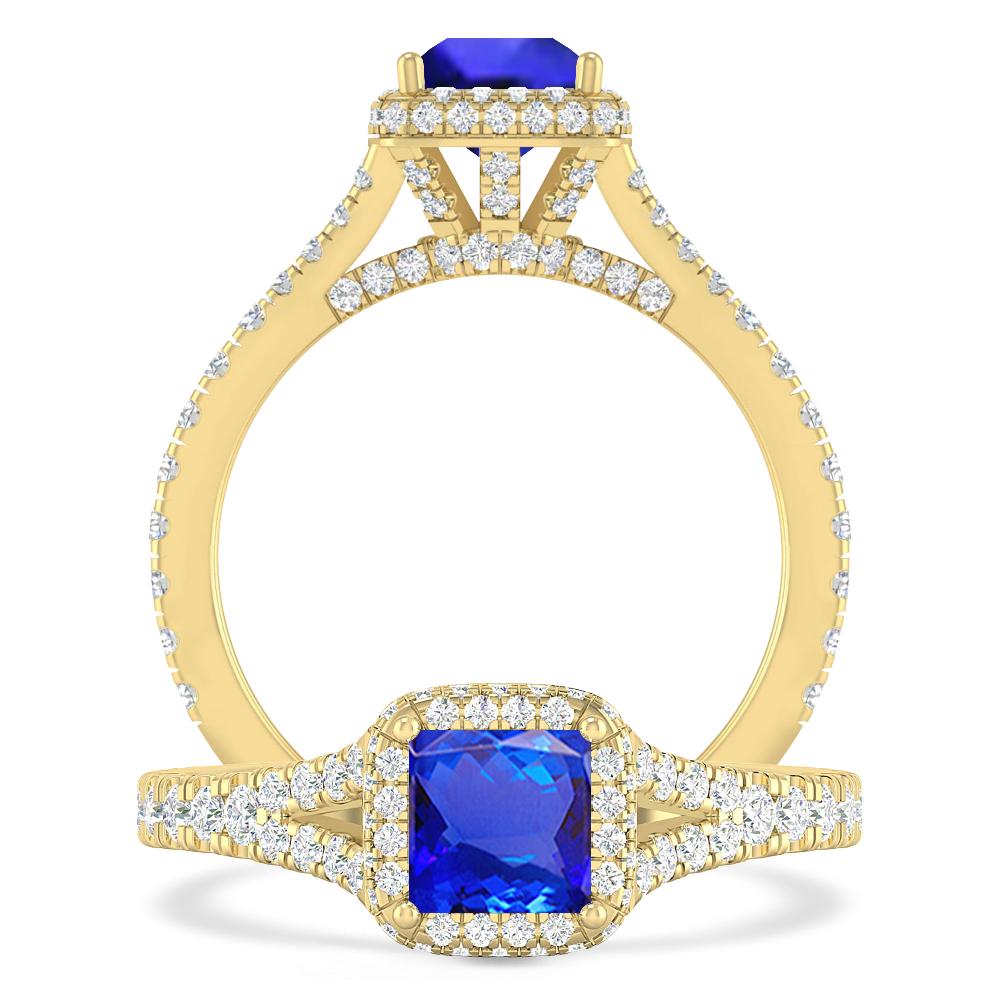 Yellow Gold - Tanzanite