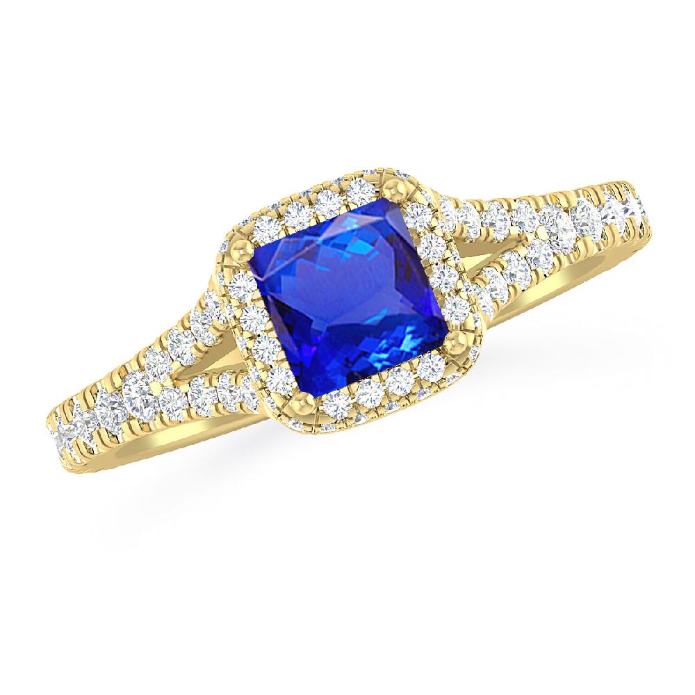 Yellow Gold - Tanzanite