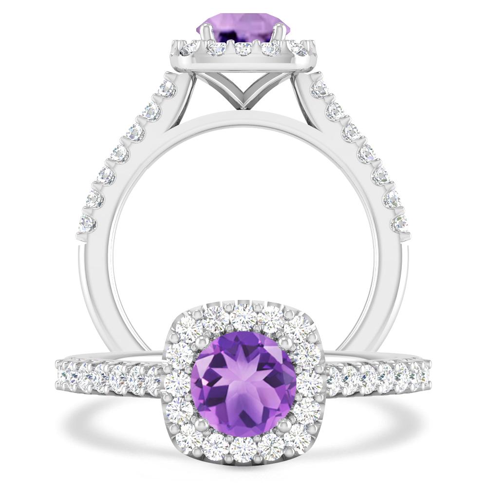 White Gold - Amethyst