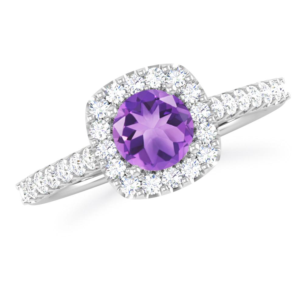 White Gold - Amethyst