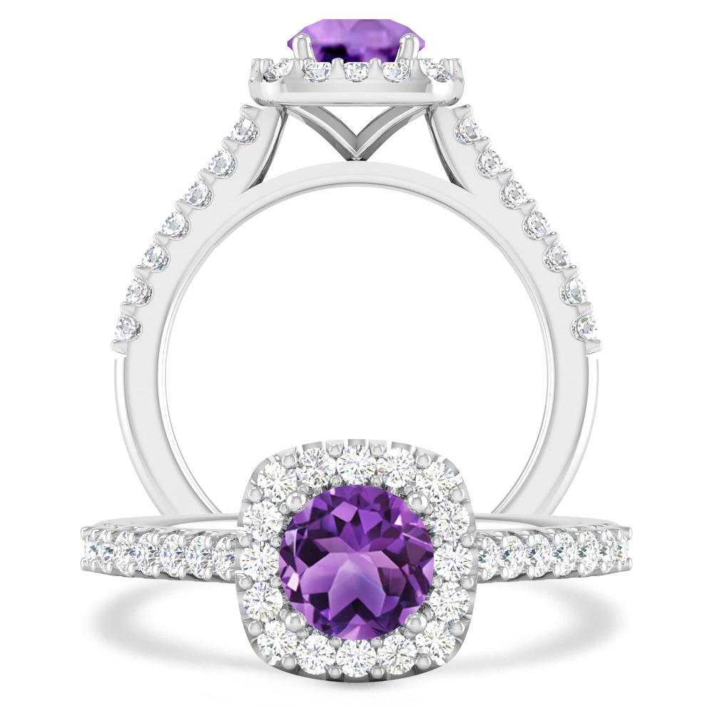 White Gold - Amethyst