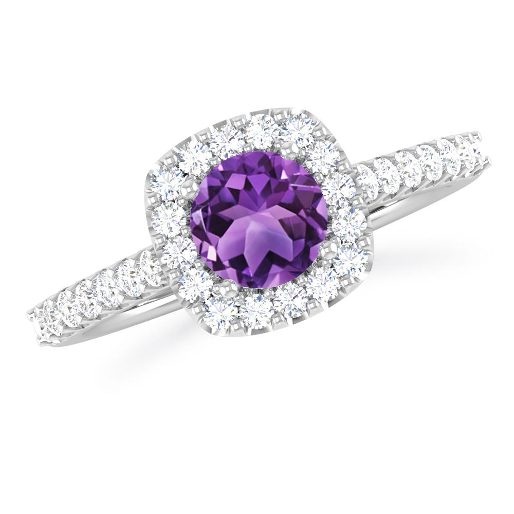 White Gold - Amethyst