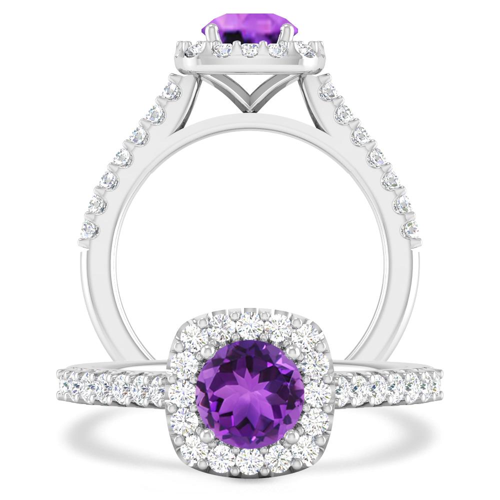 White Gold - Amethyst