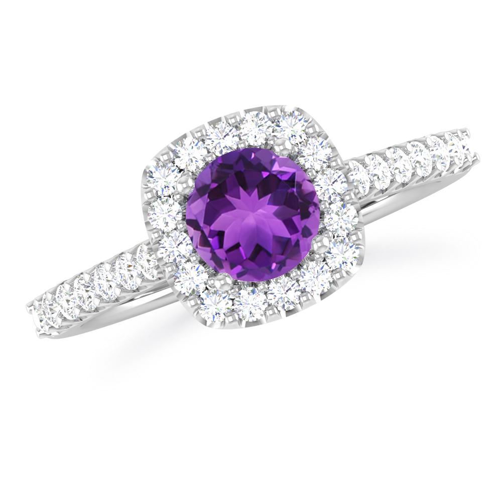 White Gold - Amethyst