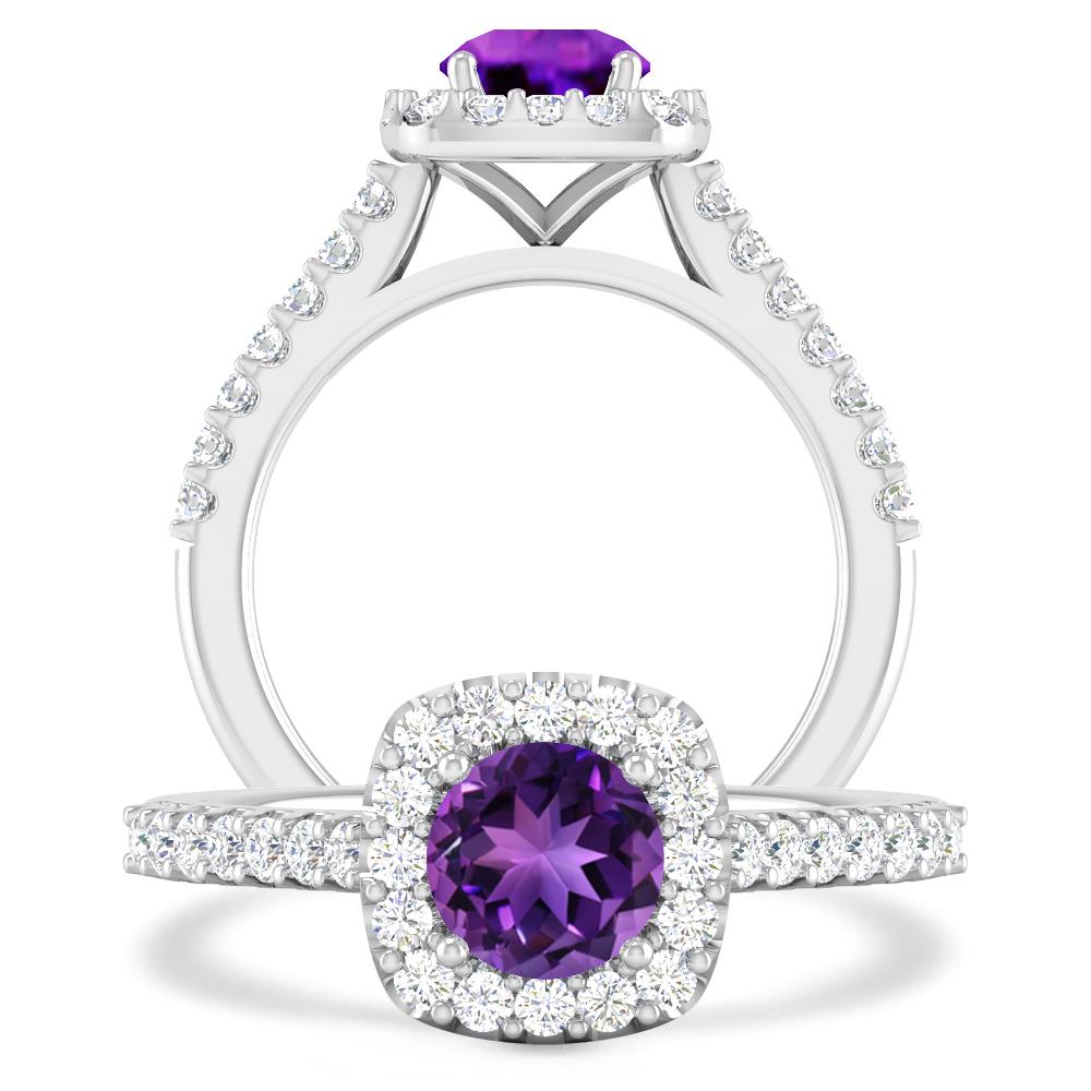 White Gold - Amethyst