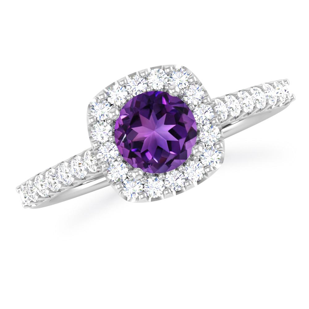 White Gold - Amethyst