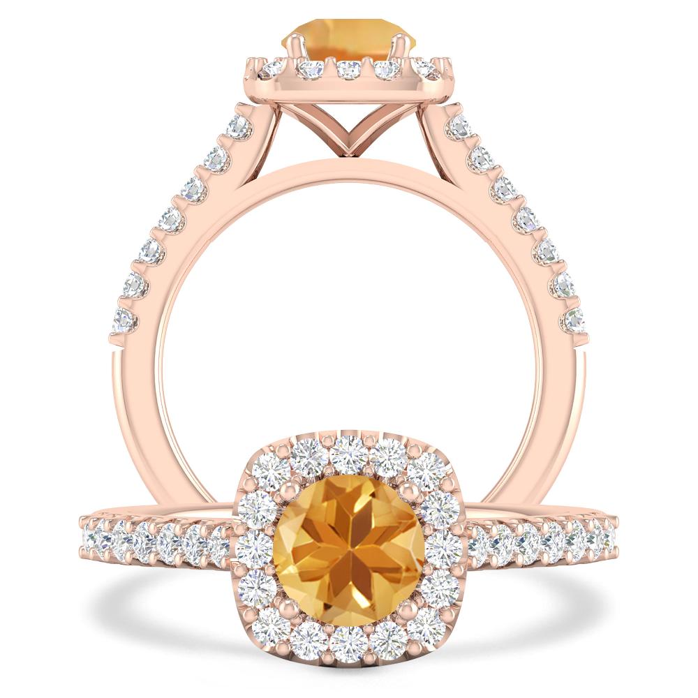 Rose Gold - Citrine