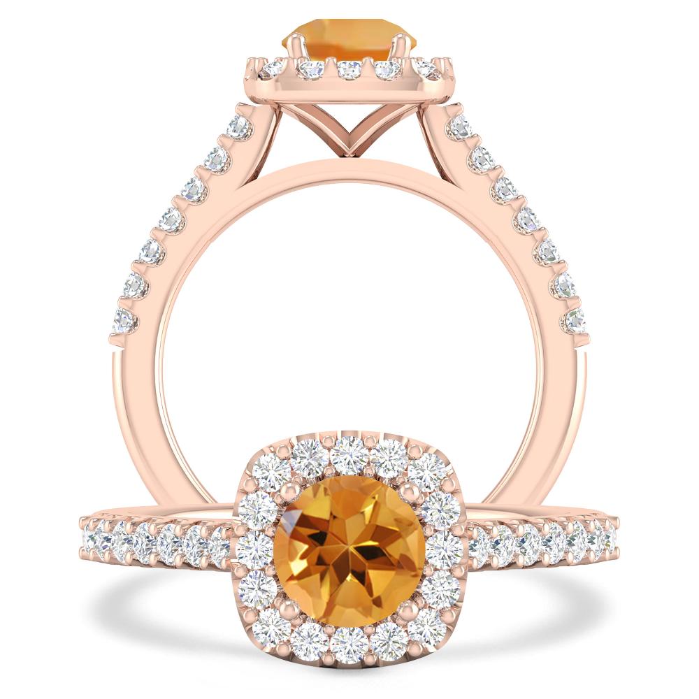 Rose Gold - Citrine