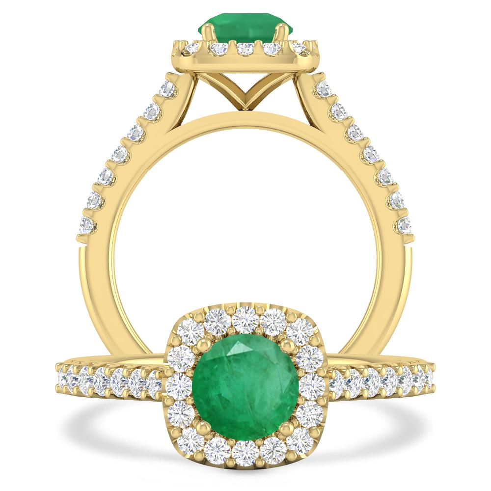 Yellow Gold - Emerald