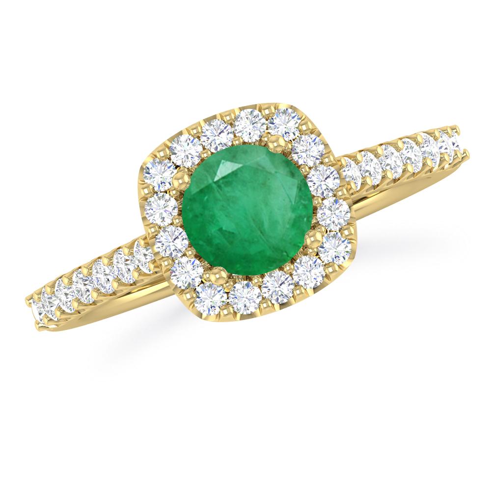 Yellow Gold - Emerald