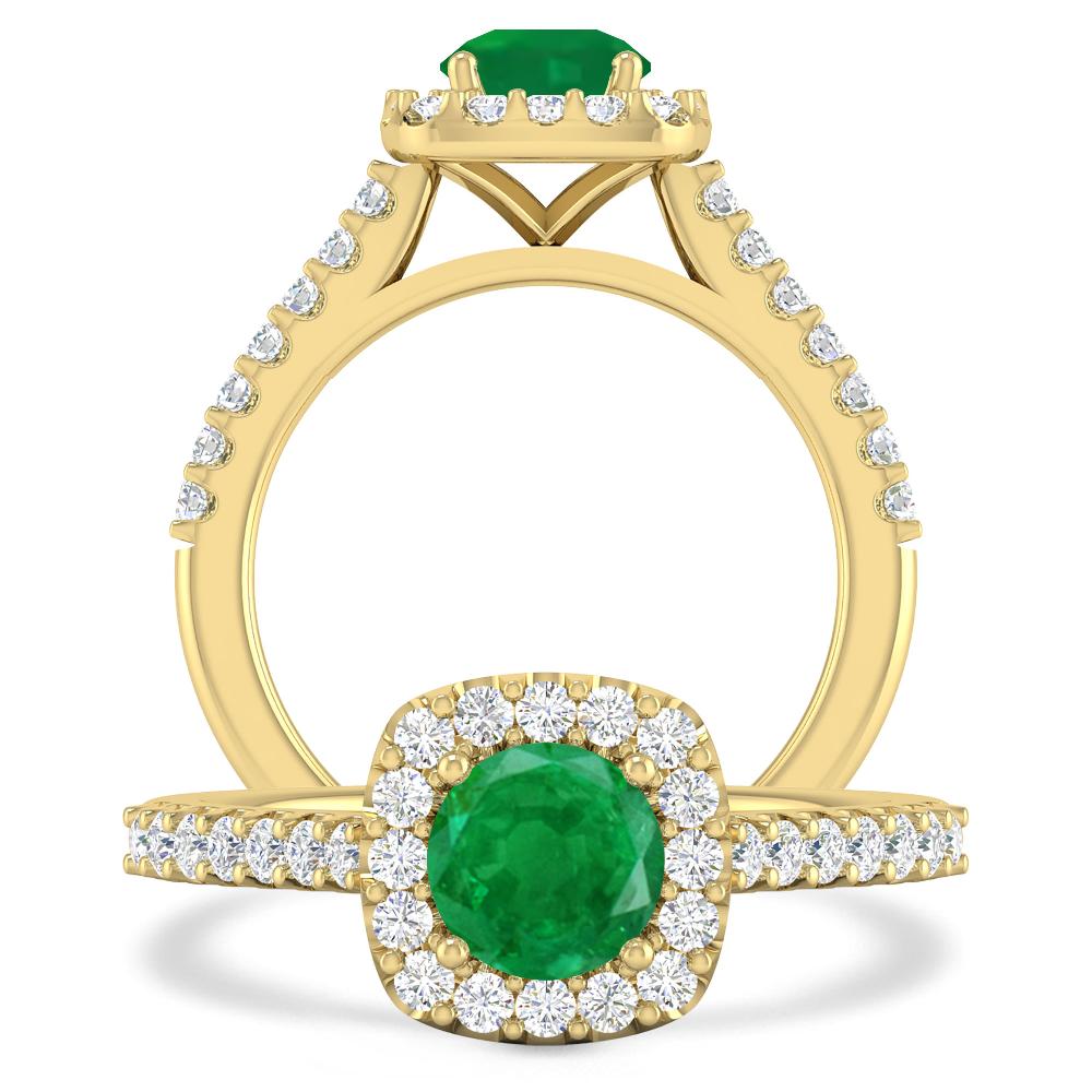 Yellow Gold - Emerald