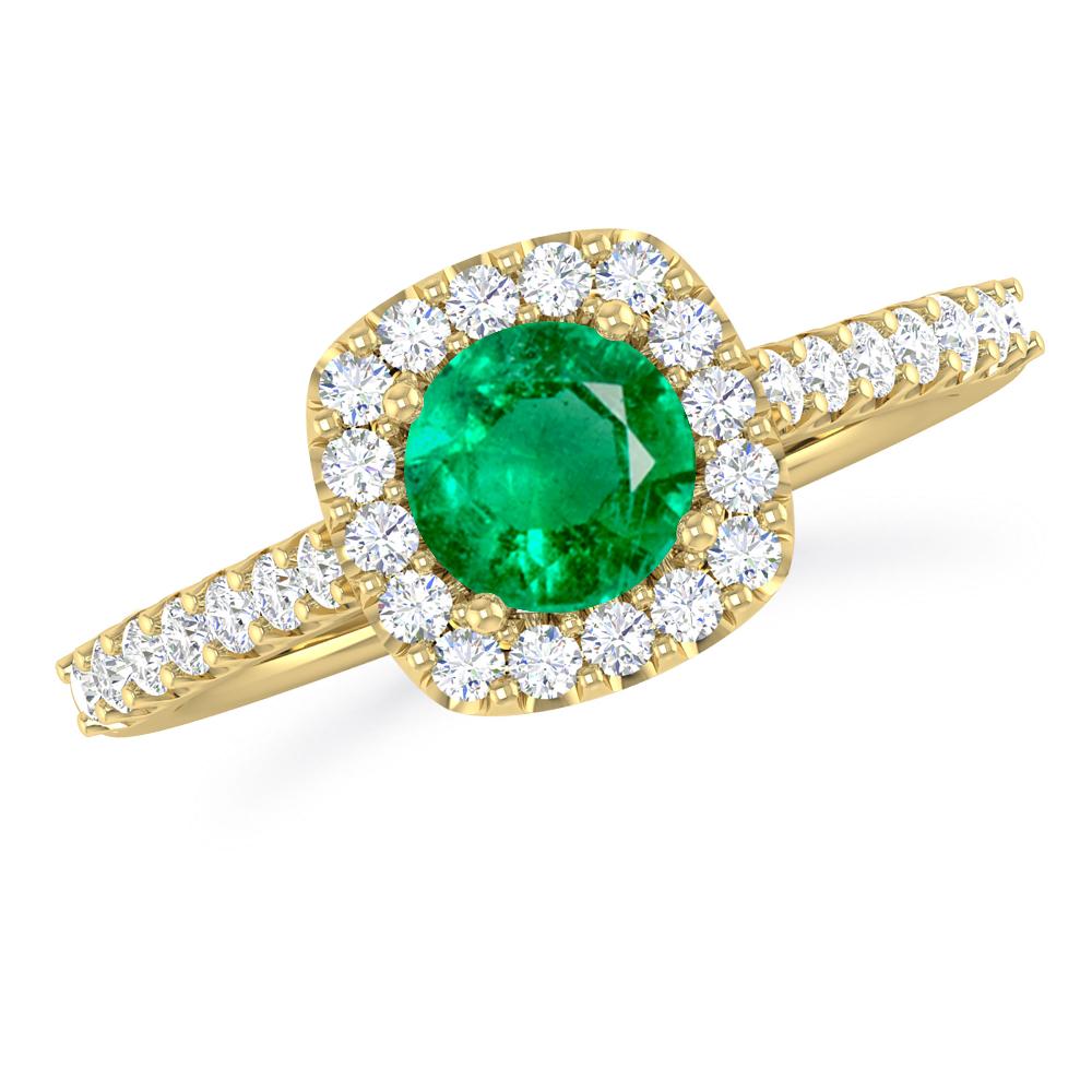 Yellow Gold - Emerald