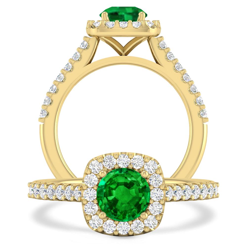 Yellow Gold - Emerald