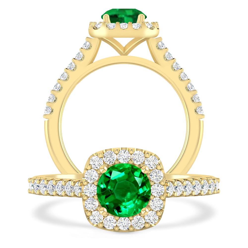 Yellow Gold - Emerald