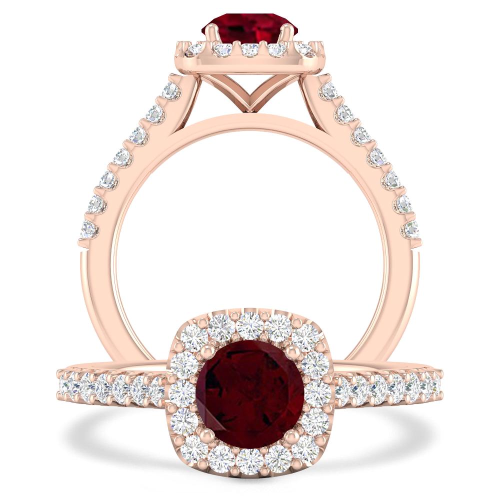 Rose Gold - Garnet