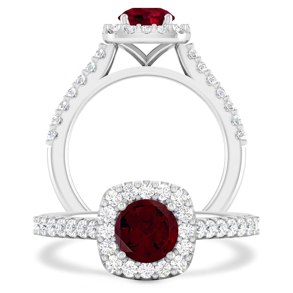 White Gold - Garnet