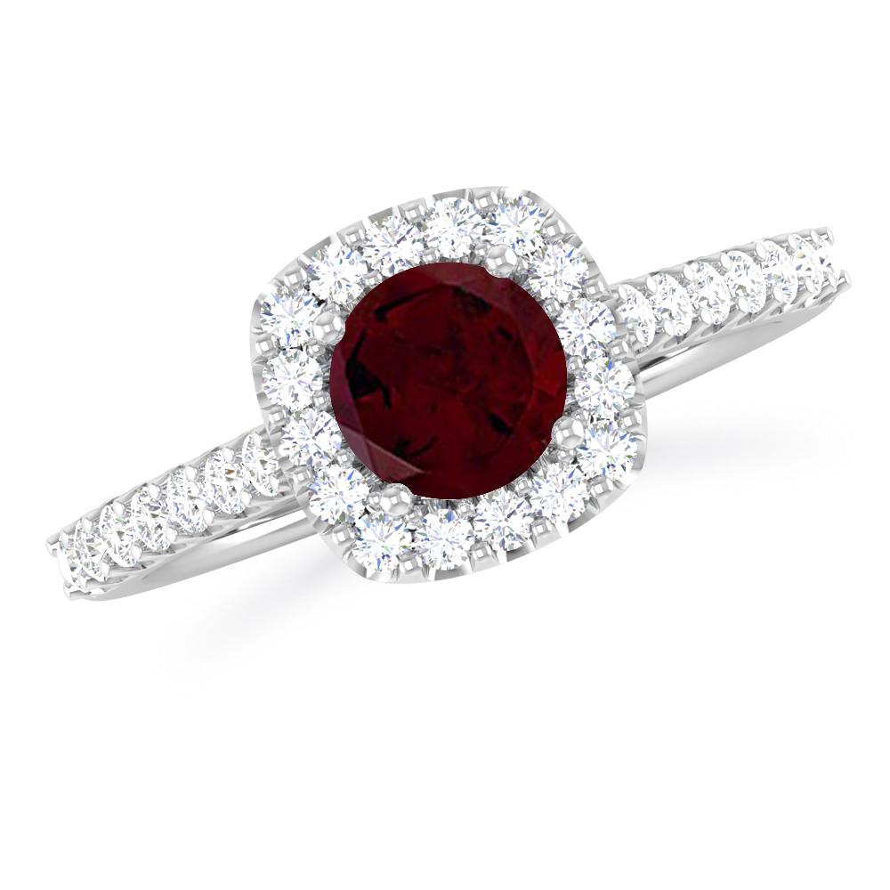 White Gold - Garnet