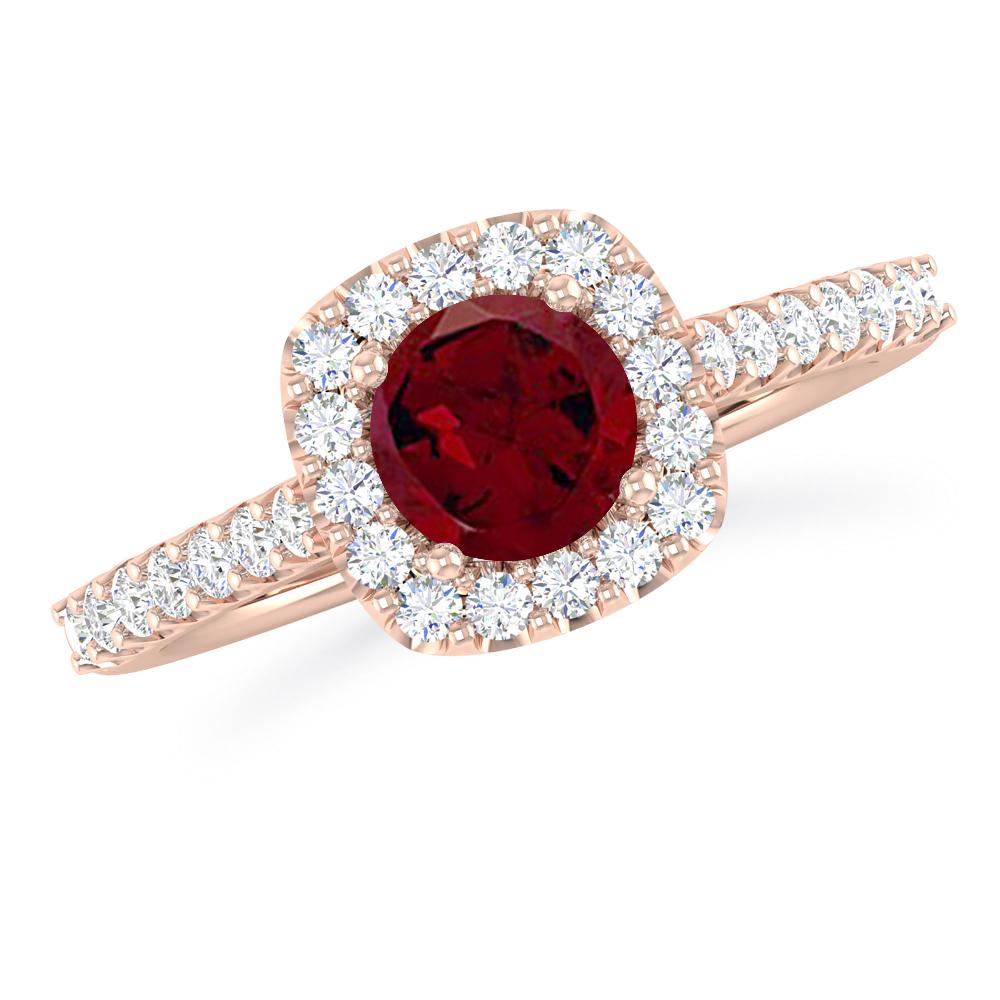 Rose Gold - Garnet