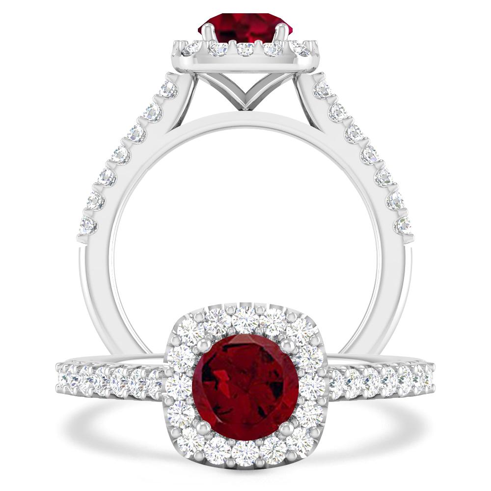 White Gold - Garnet