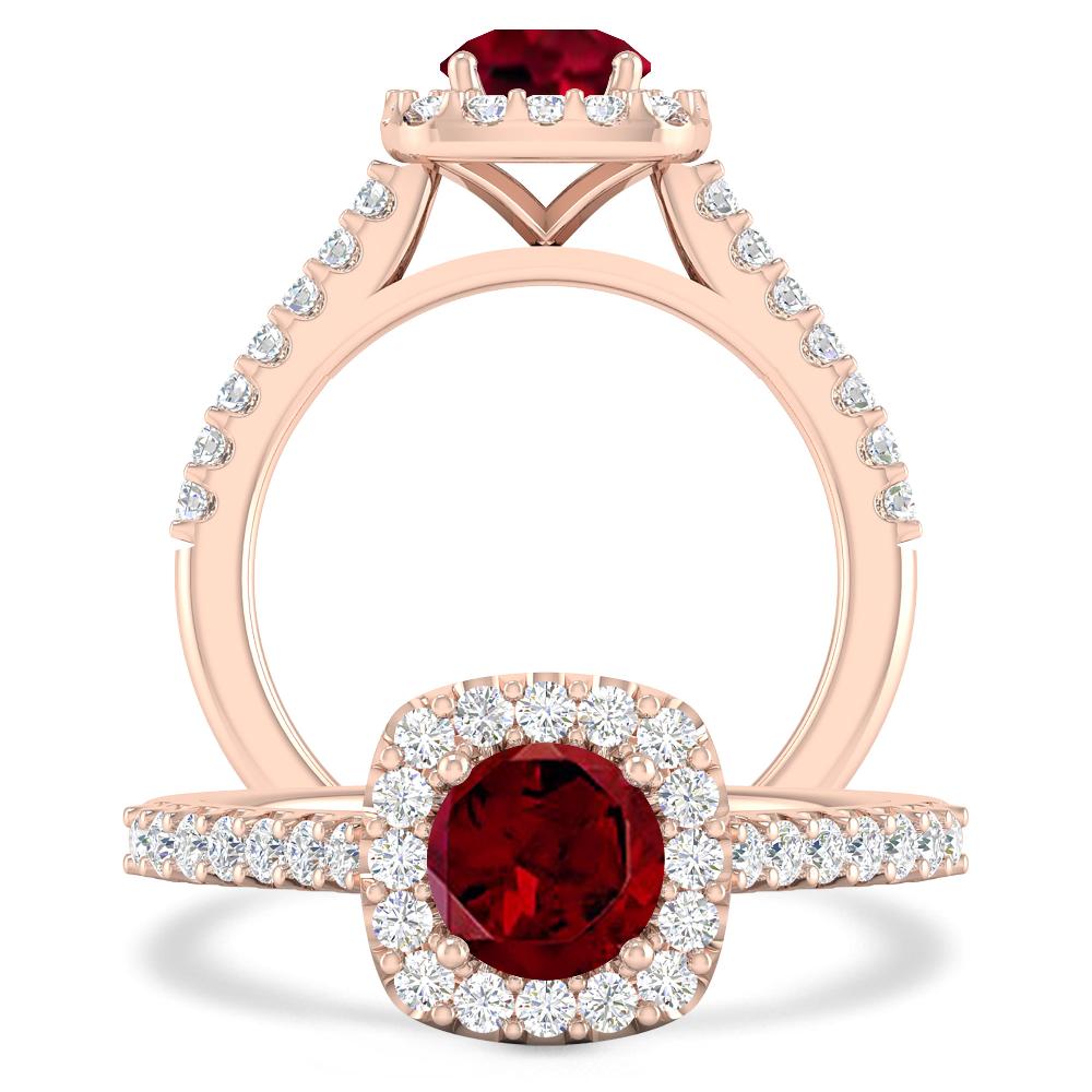 Rose Gold - Garnet