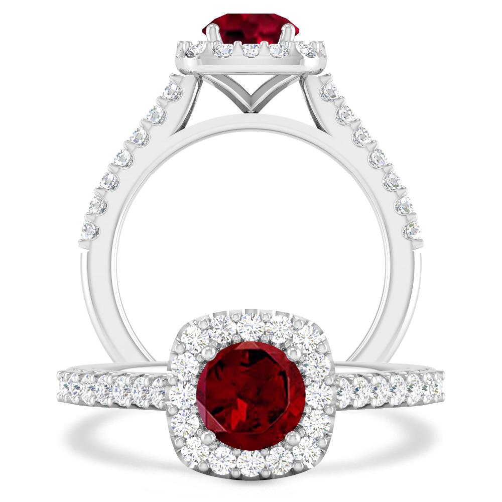 White Gold - Garnet