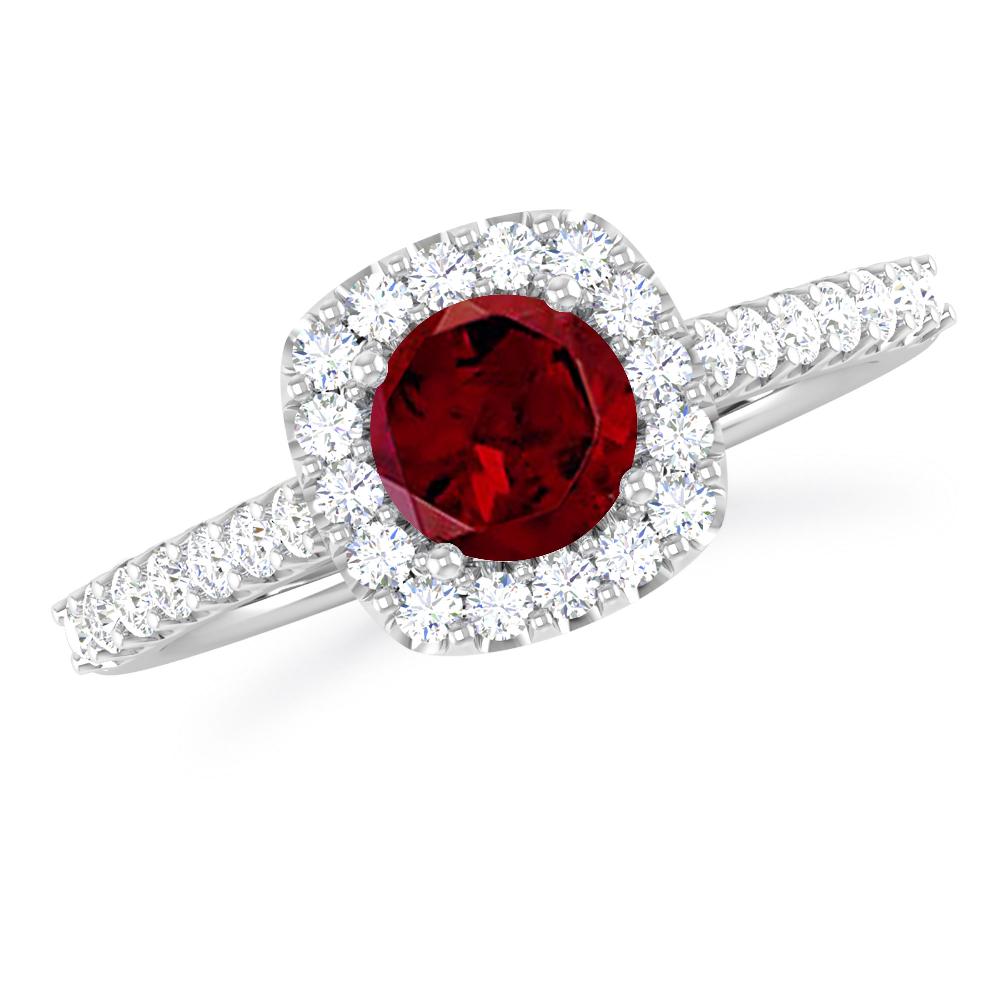 White Gold - Garnet