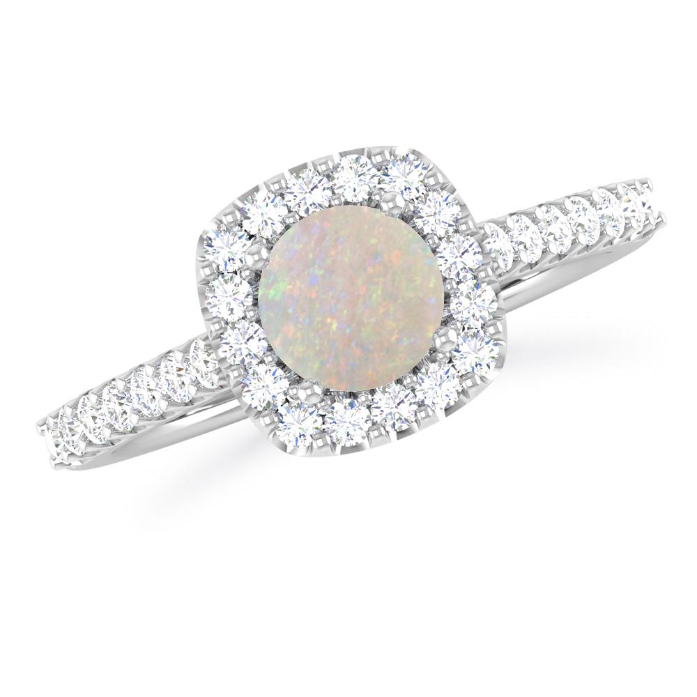 White Gold - Opal