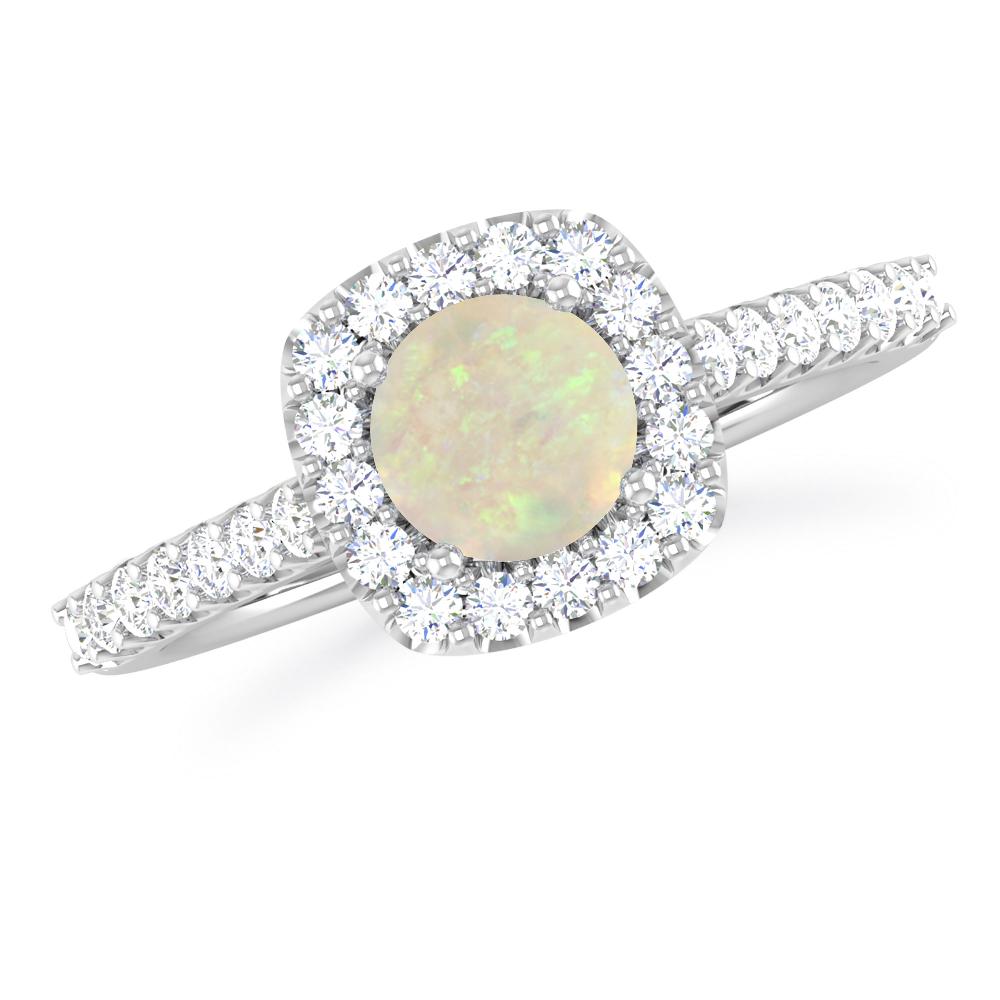 White Gold - Opal