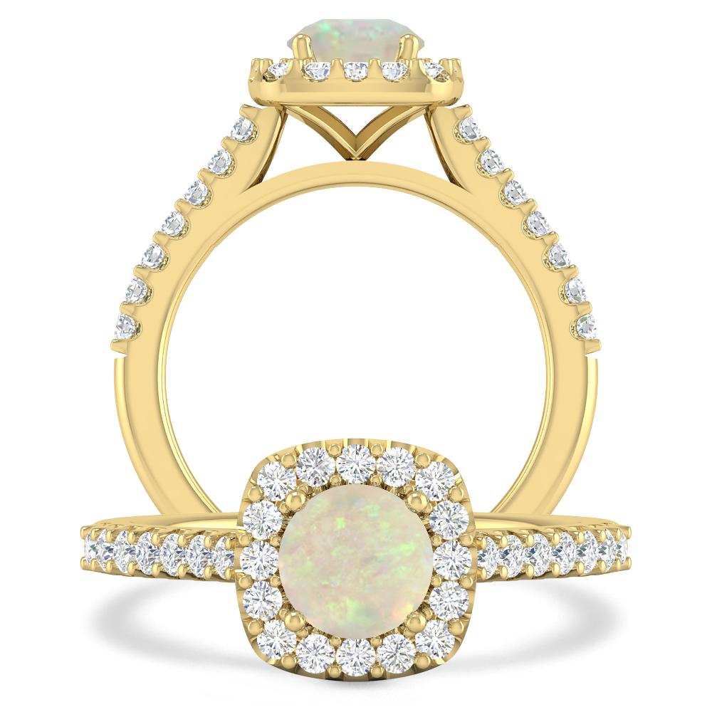 Yellow Gold - Opal